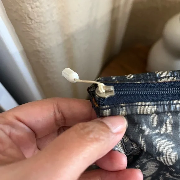 CHRISTIAN DIOR BLUE NYLON TROTTER BAG - Picture 5 of 16